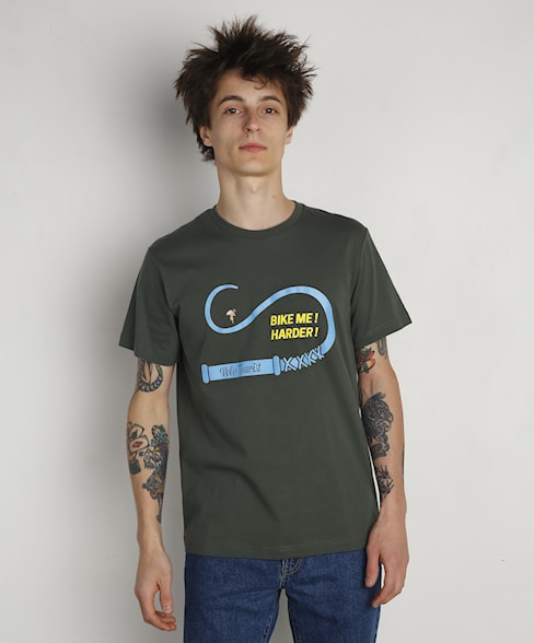 BTS150-L001S | Bike me harder! organic t-shirt