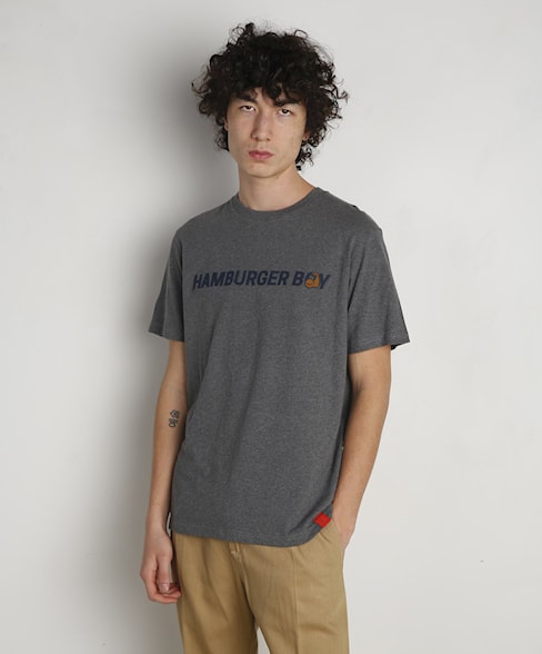 BTS165-L001S | Hamburger boy organic t-shirt